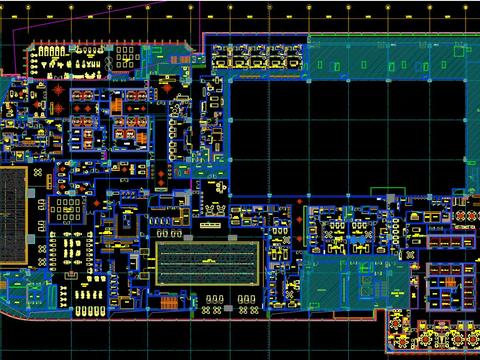  康莱德&希尔顿总平面图cad施工图 