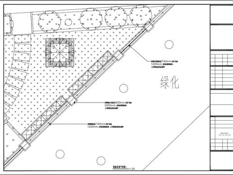  现代实体围墙透视围墙设计cad施工图 
