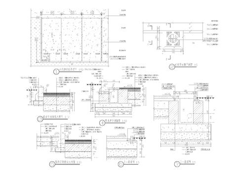  标准停车位 导水槽cad大样图 