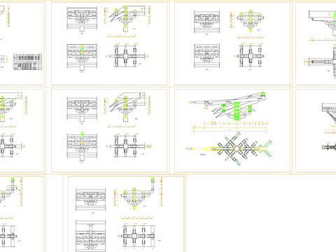  古建施工图大样图 