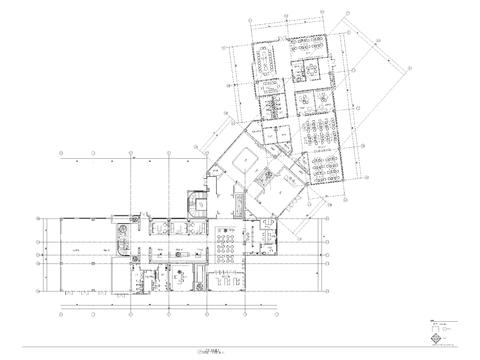  1570㎡售楼处cad平面图 
