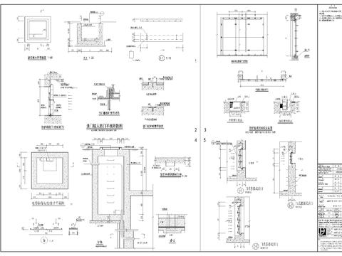  高層公建人防cad施工圖 