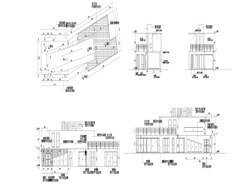  3营地集装箱cad立面图 