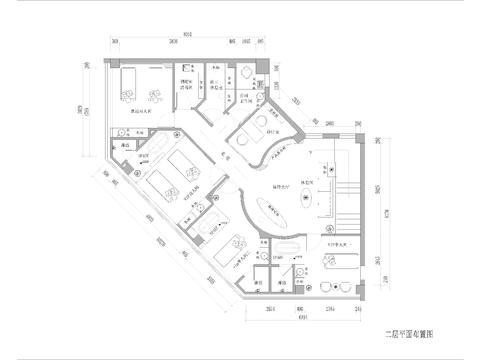  美容院 SPA養(yǎng)生會(huì)所CAD施工圖 