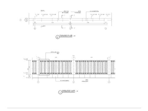  围墙标注段做法详图 节点大样图 