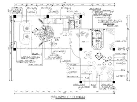  会所桑拿豪华房cad施工图 