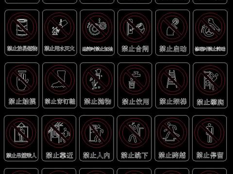 安全禁止标志 