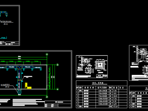  冷气机安装cad大样图 