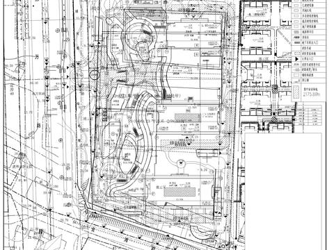  公建總平圖CAD施工圖 