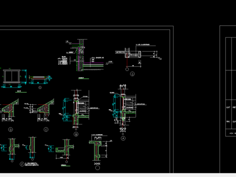  山体别墅北入口全套施工图 