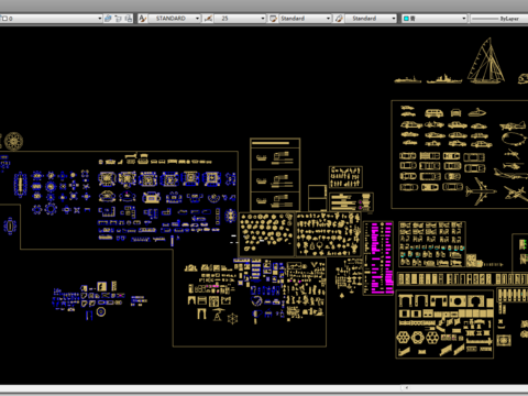  室内设计cad图库 