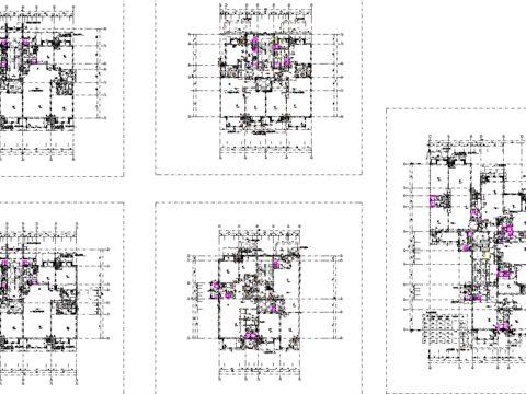  在建楼盘CAD施工图 