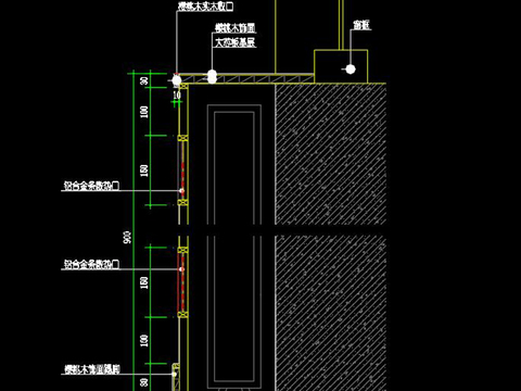  暖气罩cad节点详图 