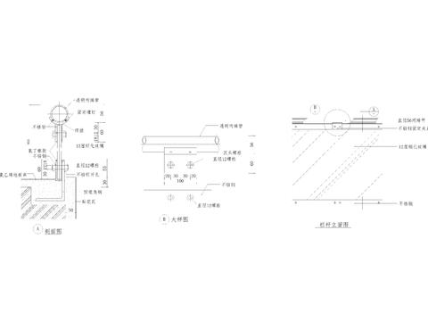  现代金属玻璃护栏 