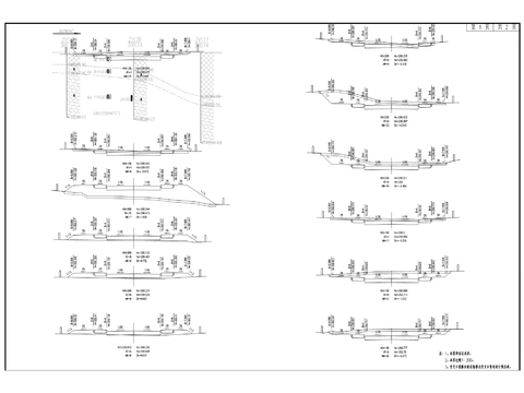  道路管网cad施工图 