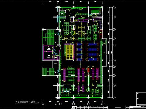  超市cad平面图 