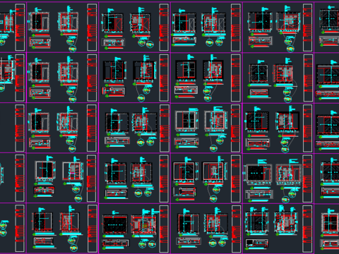  衣柜衣帽间cad图库 