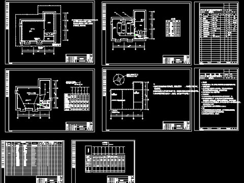 锅炉房电气全套CAD施工图 