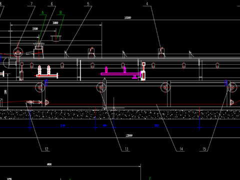 真空过滤机大样CAD施工图 