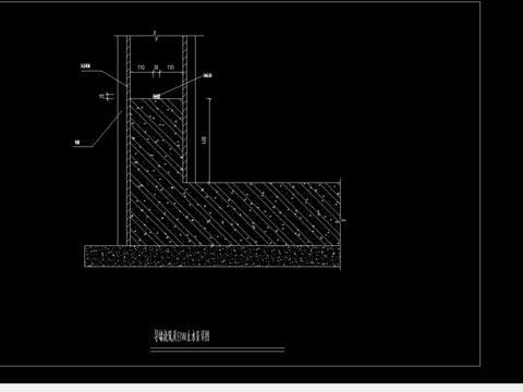  导墙浇筑及BW止水条详图 