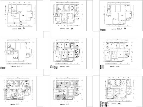 五室两厅两卫装施工图 