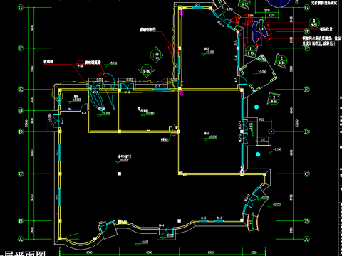  动漫主题建筑外包装施工图 