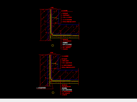  地下放水构造CAD施工图 
