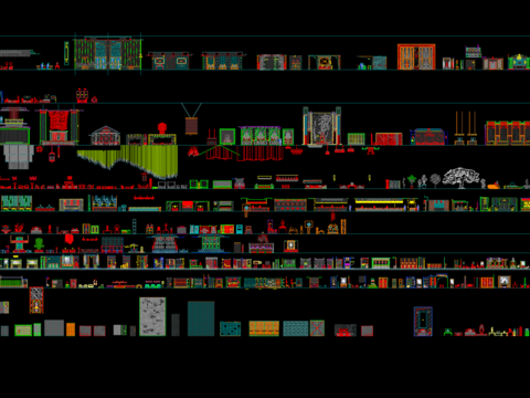  酒店专用CAD图库 