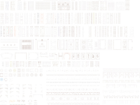 中式雕花CAD图库 