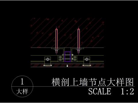  石材干挂节点大样 