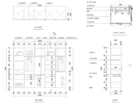  主卧卧室节点大样 