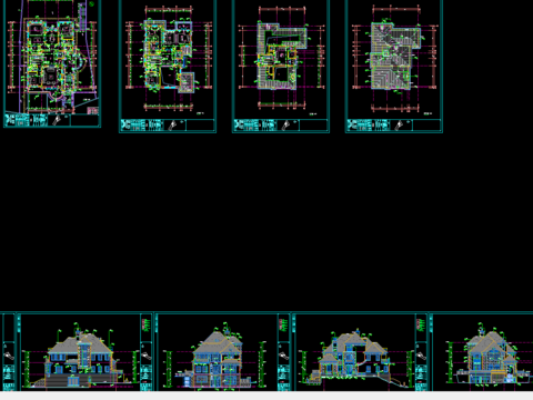  某别墅石材装饰CAD 