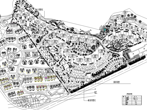  小区规划cad平面图 