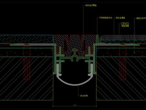  沉降缝cad大样图 