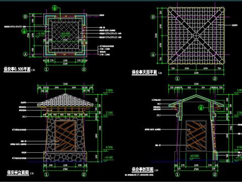  保安厅cad节点图 