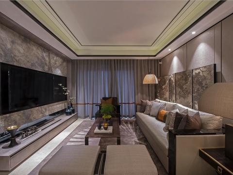  上海海珀黄浦61户型中式样板间施工图 