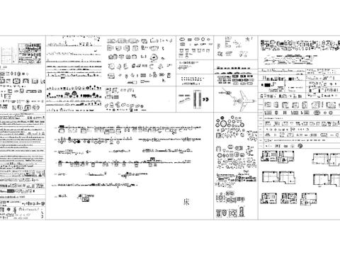  整理平立面最全cad图库 