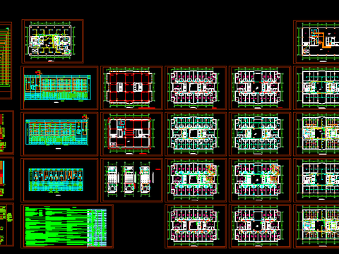  宿舍公寓楼电气设计cad施工图 