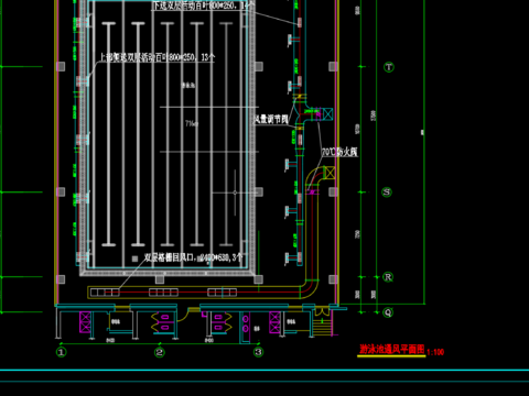  游泳池空调通风CAD施工图 