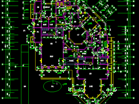  幼儿园cad施工图 