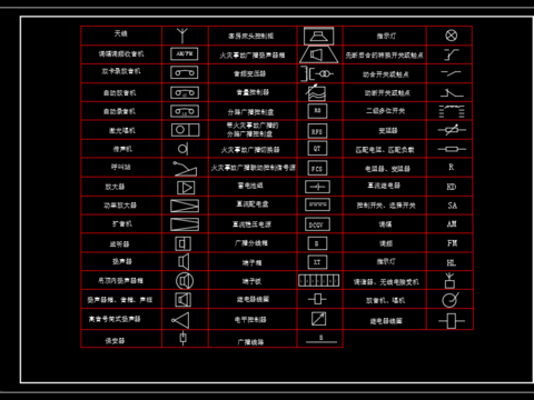  电气图列CAD图库 