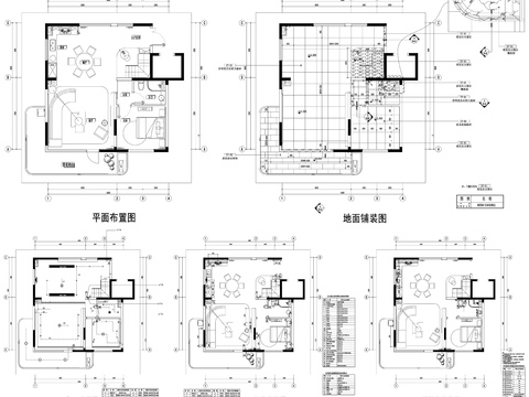  家具布置强电弱电给排水插座空调布局cad施工图 