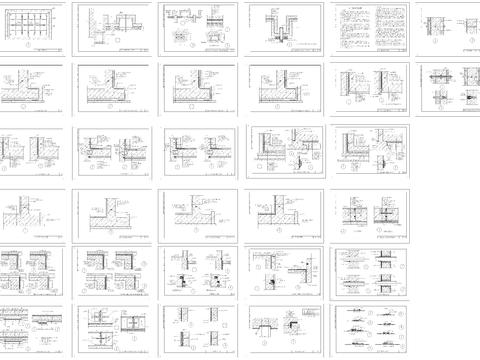  地下室防水CAD图库 