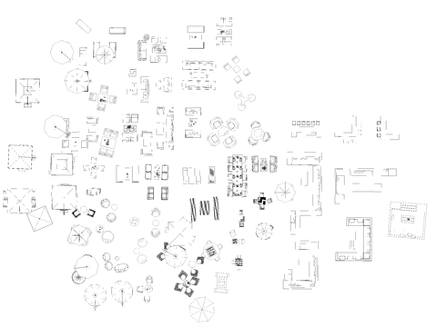  户外沙发CAD图库 