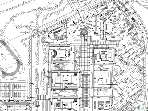  某校区规划CAD平面图 