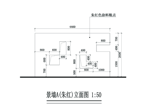  各种景墙CAD施工图 