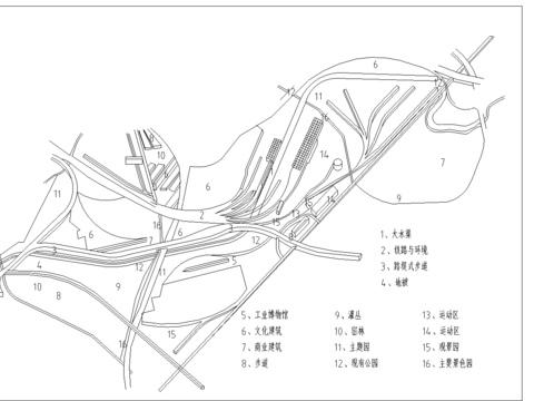  近现代园林设计CAD图纸 