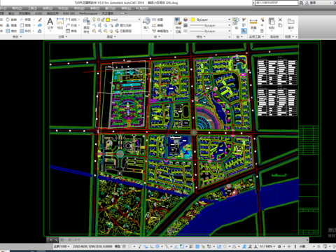  小区规划景观cad平面图 