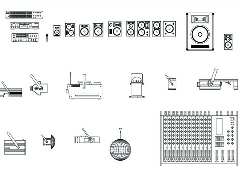  舞台设备CAD施工图 