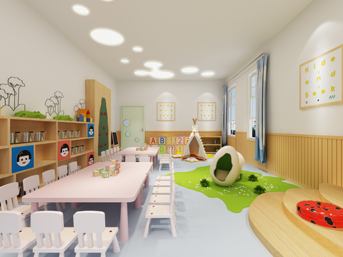  幼儿园cad施工图 